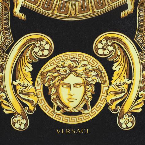 versace black and gold iconic|Versace logo drawing.